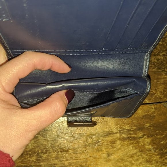 Navy Blue Coach Wallet - Picture 2 of 8